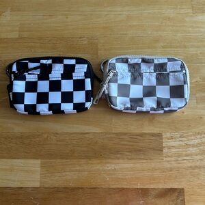 Iris & Rainbow Checkered Wallet Bundle Black and Brown